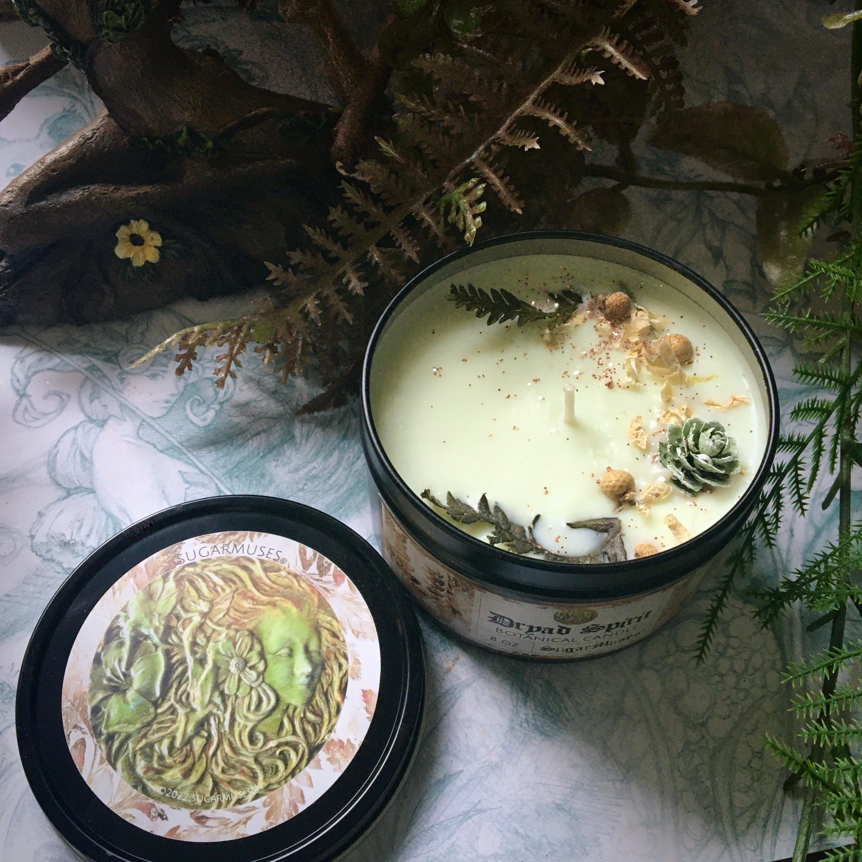 Dryad Spirit Botanical Candle, Candles - SugarMuses