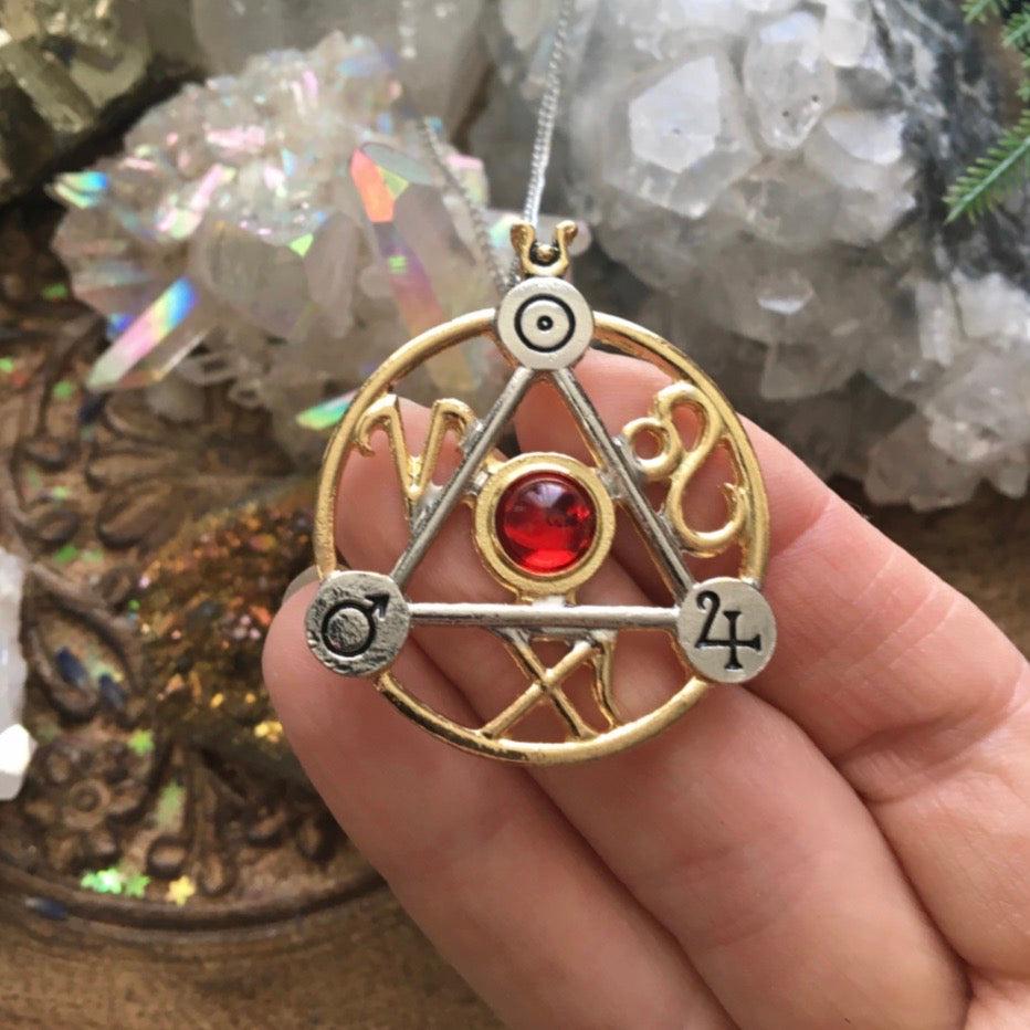 Fire Elemental Talisman Necklace,  - SugarMuses