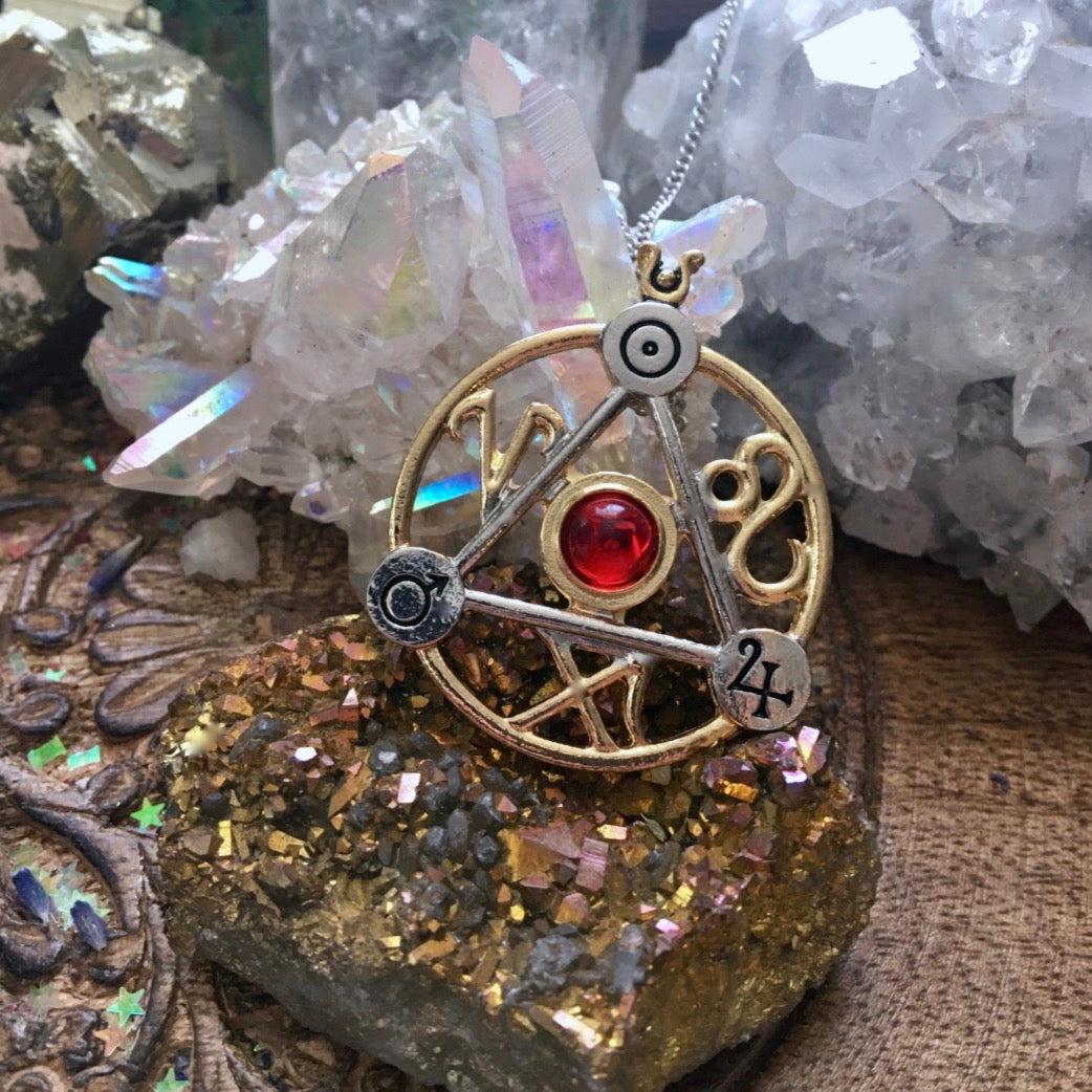 Fire Elemental Talisman Necklace,  - SugarMuses