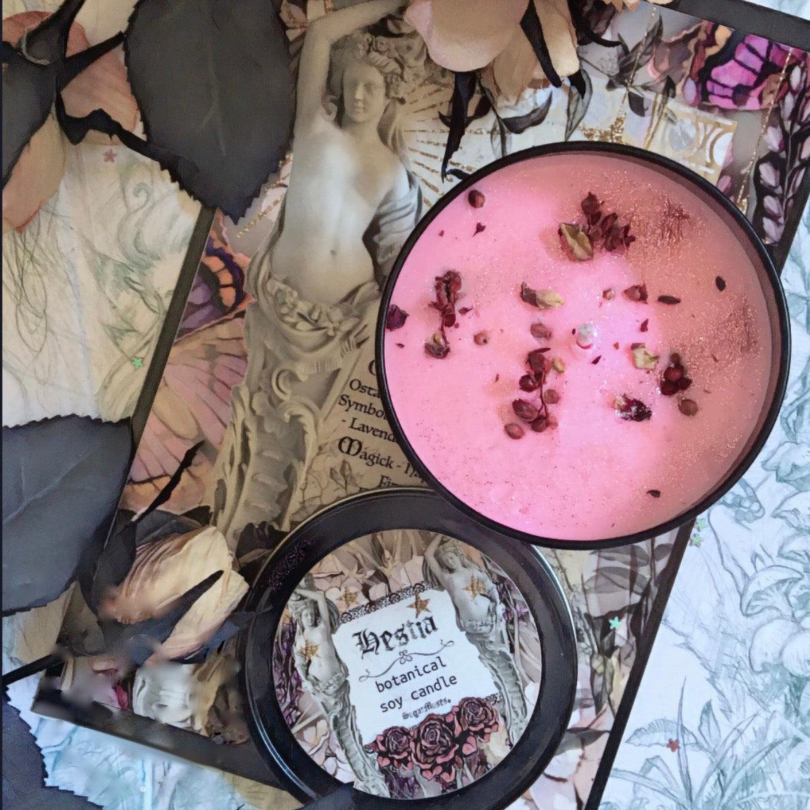 Hestia Ritual Candle 8 oz., Goddess Collection - SugarMuses