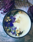 Jasmine & Violet Botanical Candle, Botanical Collection - SugarMuses