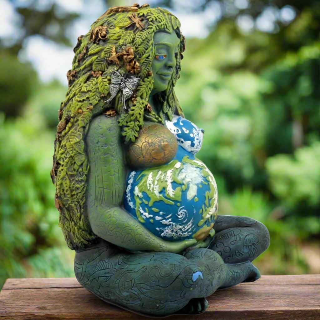 Oberon Zell’s masterpiece, The Millennial Gaia, statue - SugarMuses
