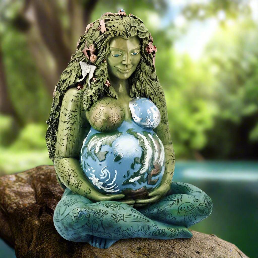 Oberon Zell’s masterpiece, The Millennial Gaia, statue - SugarMuses