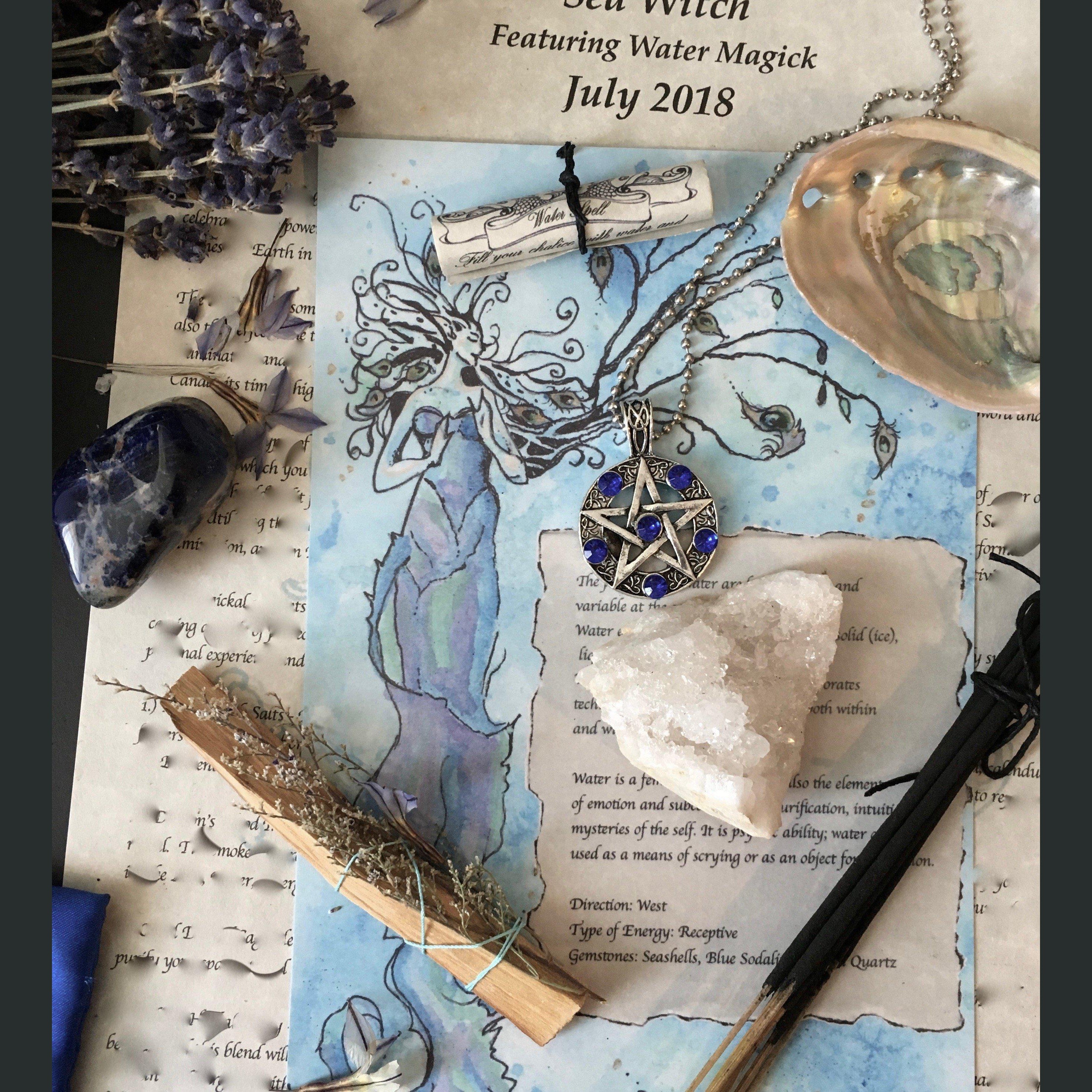 Sea Witch Art Print - Book of Shadows - Journal Page, art print - SugarMuses
