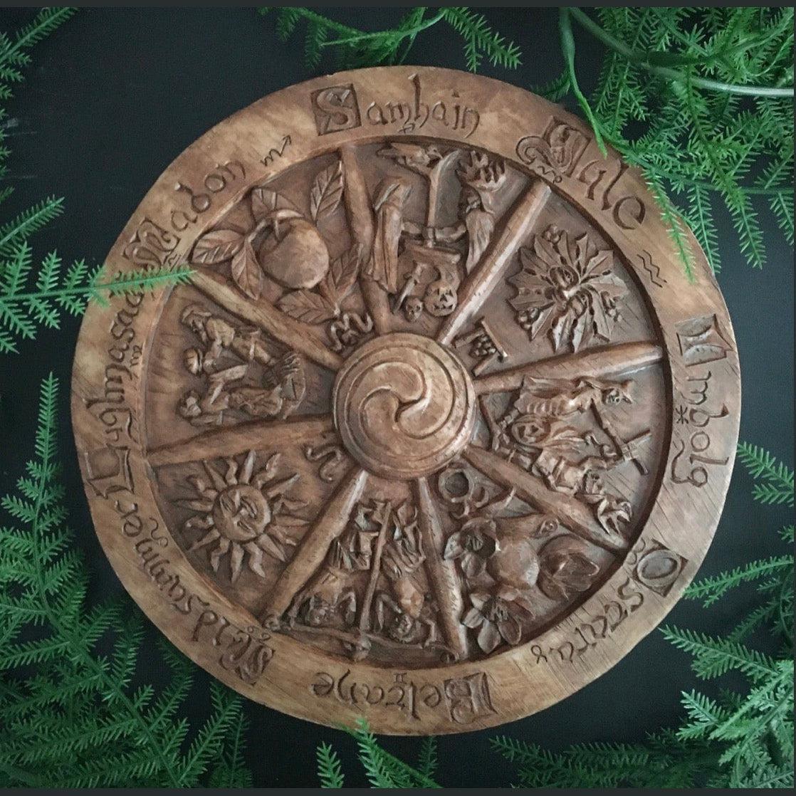 Wheel of the Year Plaque/ Wall Hanging,  - SugarMuses