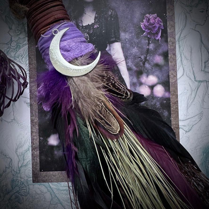 Lavender Luna Besom Broom, Artisian Collection - SugarMuses