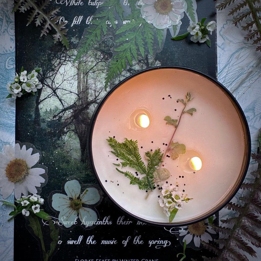 Rosemary and Tarragon  Botanical Candle,  - SugarMuses