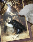 Black Onyx Hand Carved Raven Figurine, raven statue - SugarMuses