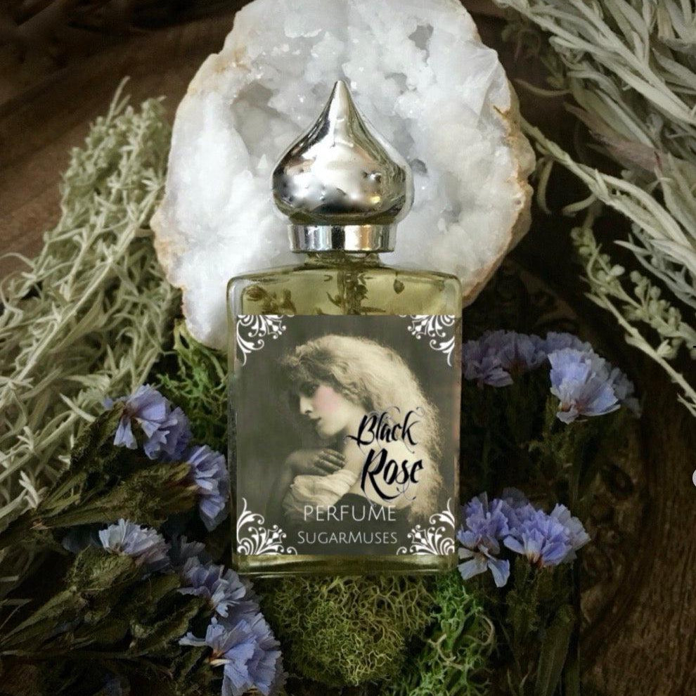 Black Rose Botanical Oil, ritual oil perfume - SugarMuses