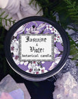 Jasmine & Violet Botanical Candle, Botanical Collection - SugarMuses