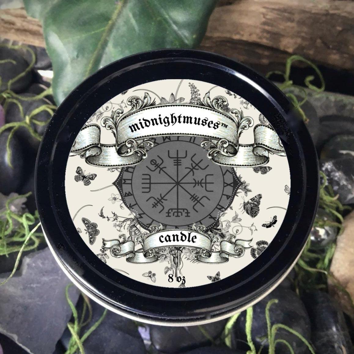 MidnightMuses Hand Poured Protection Candle, Gothic Collection - SugarMuses