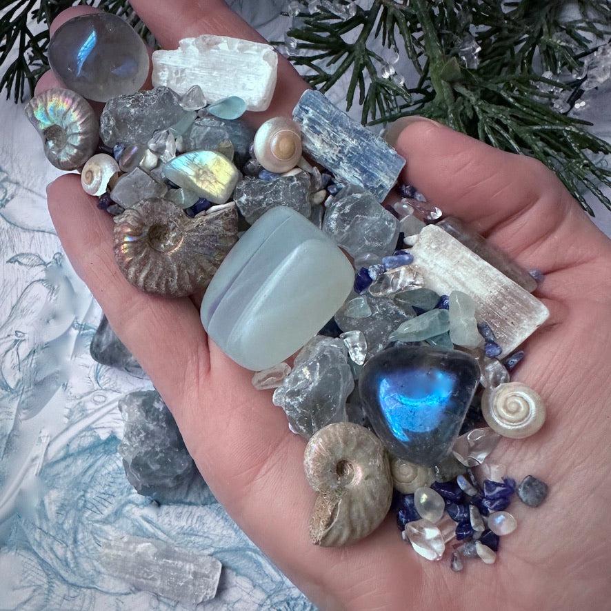 Sea Nymph Crystal Confetti - For Cleansing and Intuition,  - SugarMuses