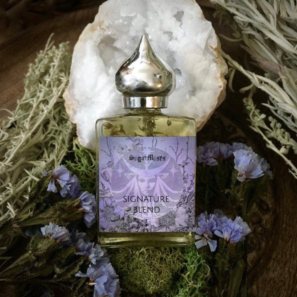 Signature Blend Botanical Perfume Oil Summer 2021, ritual perfume oil - SugarMuses