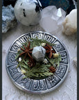 Zodiac Altar Dish for Crystals, Offerings, Candles, zodiac plate - SugarMuses