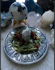 Zodiac Altar Dish for Crystals, Offerings, Candles, zodiac plate - SugarMuses